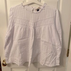 White 3/4 sleeve blouse